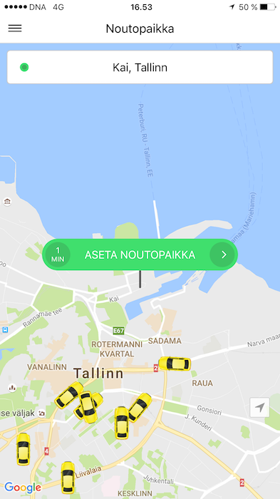 taxify-takseja-tallinnassa